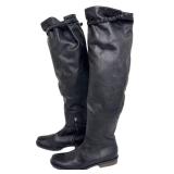 Dusica Sacks Italian Leather Knee High Boots Size 37.5