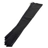 Carolina Amato Lambskin Leather Gloves Size 7