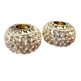 Pandora Sterling Silver Crystal Charms (Lot of 2)