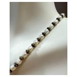 Pearl Beaded Necklace Metal Artisan Crafted Heart Pendant
