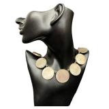 Unmarked Disc Necklace 18in
