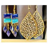 Mixed Jewelry Lot Turquoise, Gold Tone & Beaded Statement Pieces