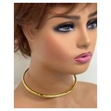 Alexis Bittar Thin Collar Necklace 14K Gold-Plated Brass