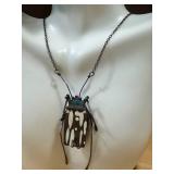 Gabriele Gould Beetle Pendant Necklace