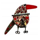 Gabrielle Gould Dappled Red Beaked Hunter Pendant Locket