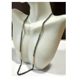 Two Tone Necklace with 18K Gold