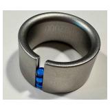 Sterling Ring - Niessing EXPO 2000 Blue Spinner Balls Size 6.75