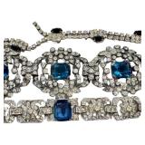 Vintage Rhinestone Bracelet for Repair 7.25 in