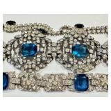 Vintage Rhinestone Bracelet for Repair 7.25 in