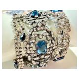 Vintage Rhinestone Bracelet for Repair 7.25 in