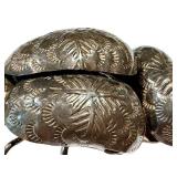 Sterling Silver Beetle Brooch Handcrafted