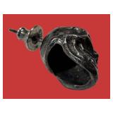 Sterling Silver Skull Earring 925