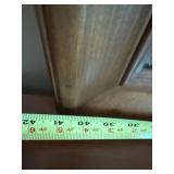 Traditional Cherry Finish Dresser With Matching Framed Mirror