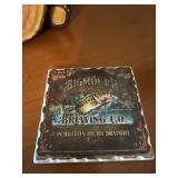 Lot of Cabin Lodge Decor Bear Lamp Moose Figurine Beer Coaster