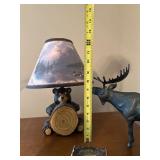 Lot of Cabin Lodge Decor Bear Lamp Moose Figurine Beer Coaster