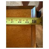 Traditional 2 Drawer Wood Nightstand End Table Brass Bail Pulls