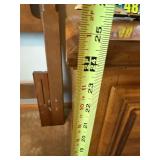 Traditional 2 Drawer Wood Nightstand End Table Brass Bail Pulls