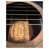 Yamaki Deluxe Folk Acoustic Guitar Made in Japan w/ Hard Case
