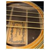Yamaki Deluxe Folk Acoustic Guitar Made in Japan w/ Hard Case