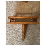 Vintage Country Folk Art Decor Lot Painted Chair Rag Doll Shelf