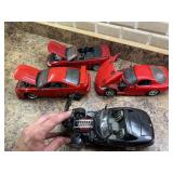 Set of 4 1/18 Scale Diecast Sports Cars Mustang Cobra Viper
