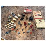 Vintage Miniature Animal Figurines Tobacciana Tin Ephemera Lot