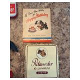 Vintage Miniature Animal Figurines Tobacciana Tin Ephemera Lot