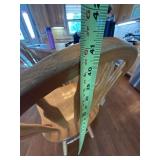 Set of 3 Oak Windsor Back Counter Stools Farmhouse Natural Finish