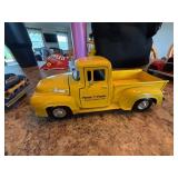 Vintage Style Die-Cast Pickup Truck Car Decor Lot w Wood Truck Plaque