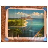 Lot of Tropical Scenic Art Prints Cruise Ship Island Beach Decor
