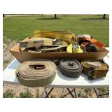 Assorted Ratchet Tie Down Tow Strap Lot w Hooks & Hardware