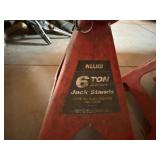 Allied 6 Ton Jack Stands with Jumper Cables Automotive Garage Lot