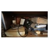 Box Lot of Assorted Electronics, Remote Controls & Lighting Parts