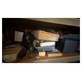 Box Lot of Assorted Electronics, Remote Controls & Lighting Parts