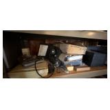 Box Lot of Assorted Electronics, Remote Controls & Lighting Parts