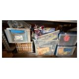 Lot of Assorted Seasonal Holiday Decorations w/ Storage Totes