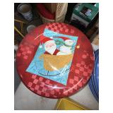 Lot of Assorted Christmas Holiday Decor Plates Snowman Bucket Ornaments