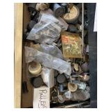Box Lot of Assorted Casters Furniture Wheels Glides & Hardware