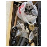 Box Lot of Assorted Casters Furniture Wheels Glides & Hardware