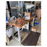 Heavy Duty Butcher Block Top Workbench 6 Ft Shop Garage Bench