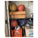 Head Sports Bag With Basketballs & Soccer Ball Mixed Sports Lot