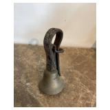 Vintage Livestock Bell With Leather Strap Rustic Farm Harness Decor