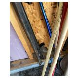 Lot of Assorted Long Handle Yard & Garden Tools Brooms Rakes Shovel
