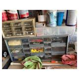 Lot of Assorted Garage Hand Tools Hardware Organizers & Shop Supplies