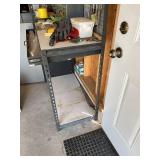 Steel Garage Workbench Storage Rack w/ Pegboard Shelf & Drawer