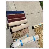 Lot of Assorted Area Rugs Runners Floor Mats Neutral Floral Striped