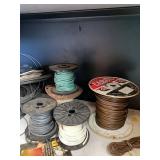 Assorted Electrical Wire Cord & Cable Spools Mixed Utility Lot