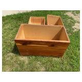 Vintage Wooden Storage Crates & Decorative Box Farmhouse Decor