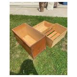 Vintage Wooden Storage Crates & Decorative Box Farmhouse Decor