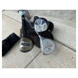Mixed Vintage Golf Club Set Woods Irons Putter With Headcovers